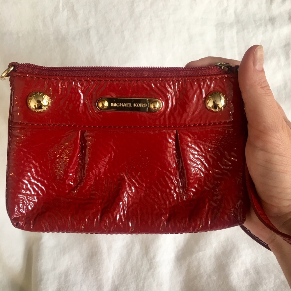 Michael Kors Red clutch purse